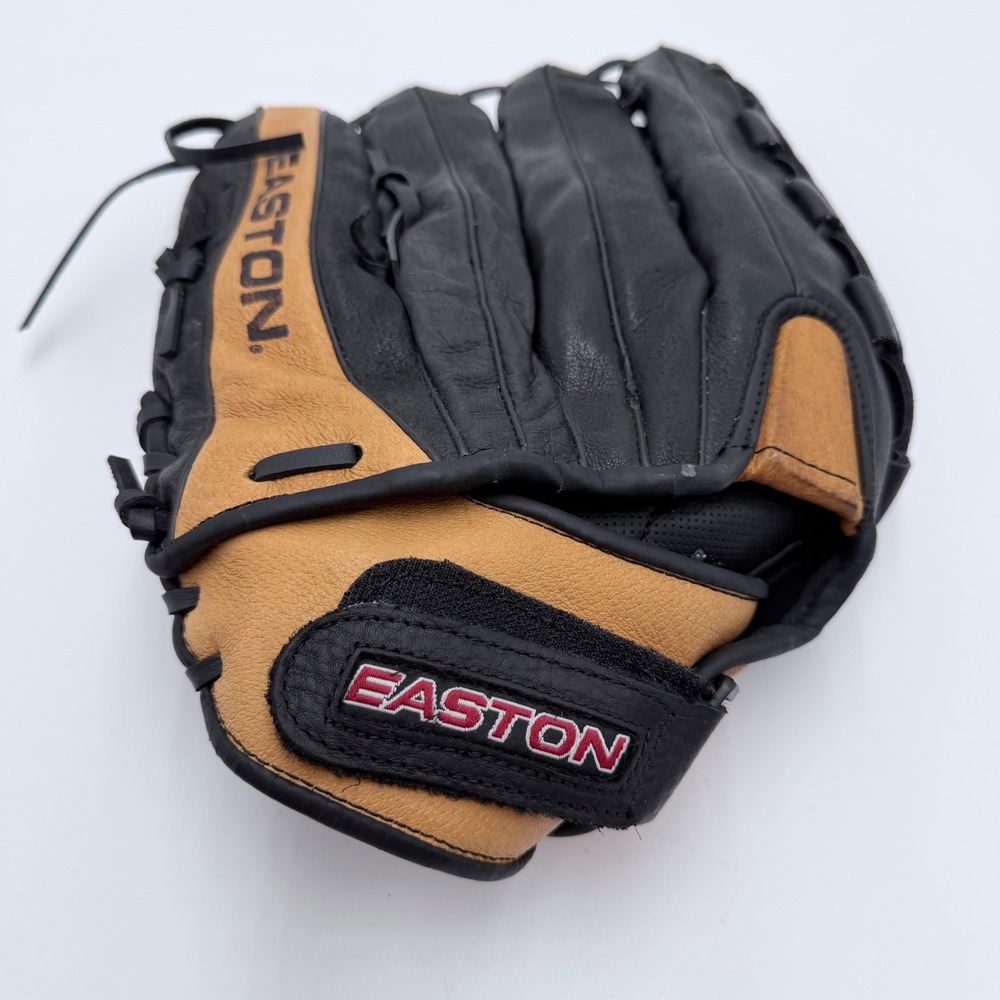 Easton Redline RLX1400B 14 Inch Baseball Softball Glove RHT Black Tan Leather